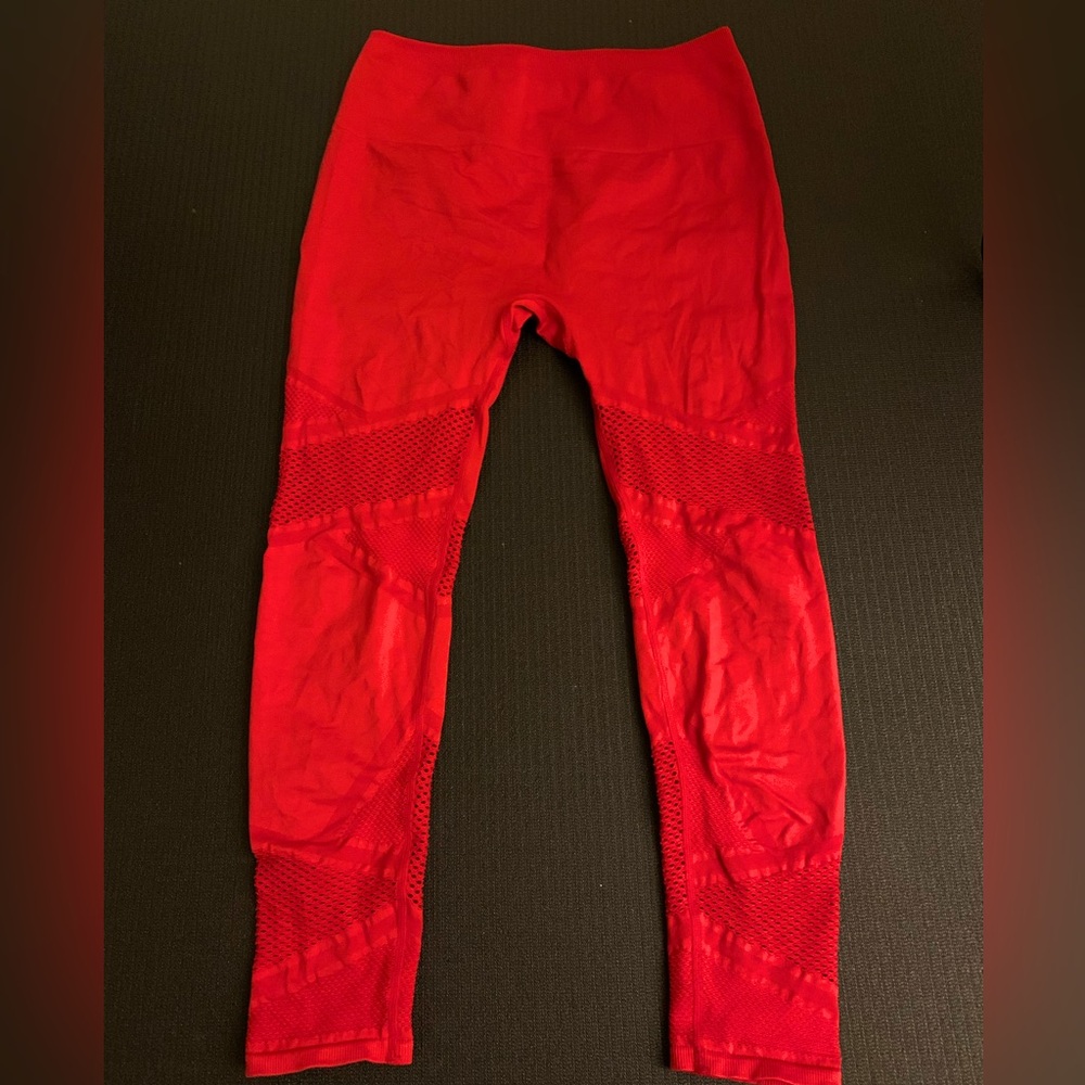 Fabletics red leggings. Size medium. Like new